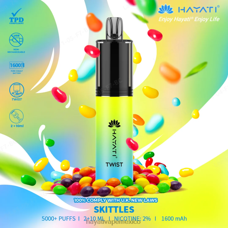 Hayati Twist desechable juego de bolos BP44H80 Hayati Flavour List