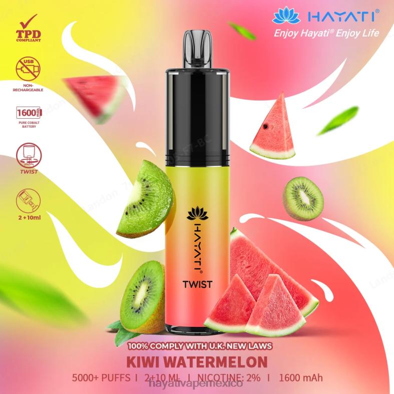 Hayati Twist desechable sandia kiwi BP44H74 Hayati Vape Flavours