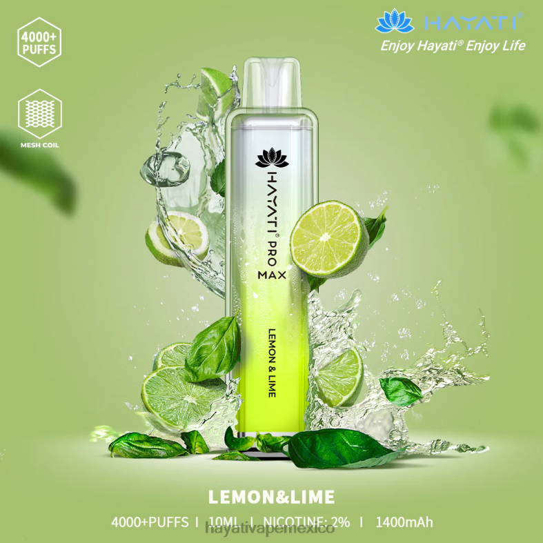 Hayati Pro Max desechable Lima Limon BP44H109 Hayati Vape Shop
