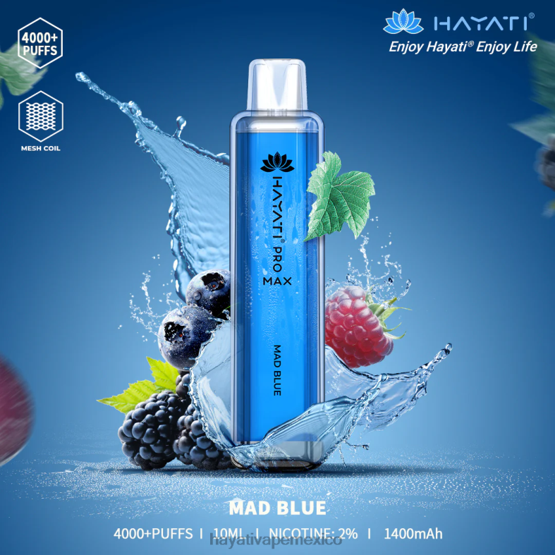 Hayati Pro Max desechable azul loco BP44H110 Hayati Flavour List