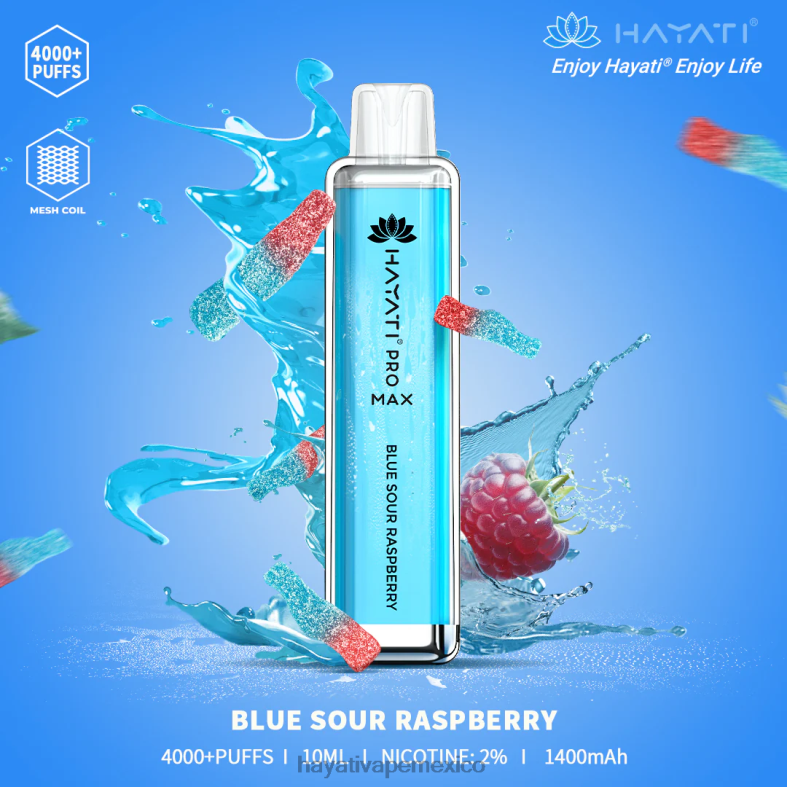 Hayati Pro Max desechable frambuesa agria azul BP44H96 Hayati Vape Near Me