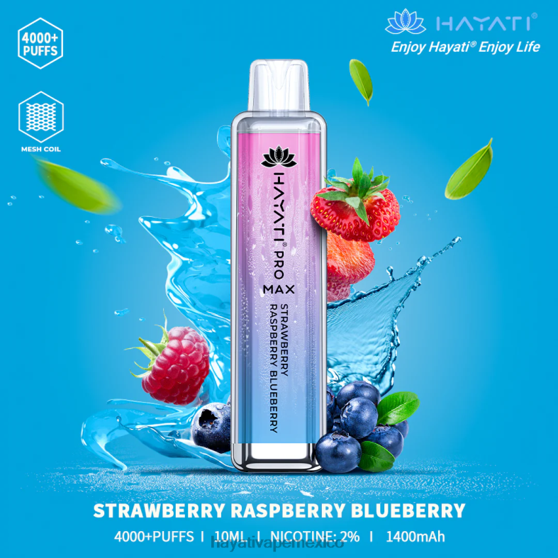 Hayati Pro Max desechable fresa frambuesa arándano BP44H141 Hayati Mexico