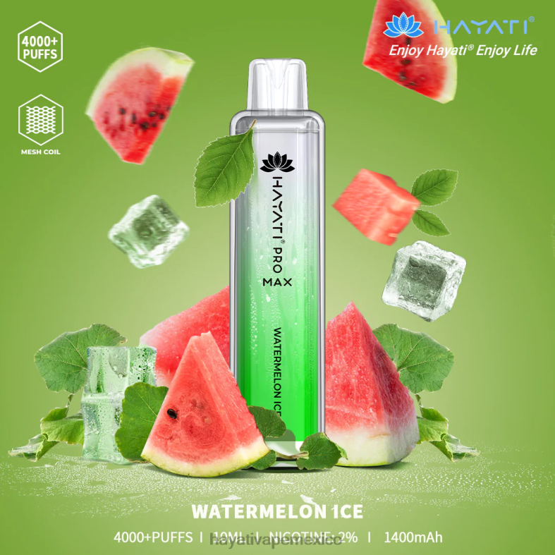 Hayati Pro Max desechable hielo de sandia BP44H127 Hayati Vape Review