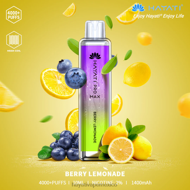 Hayati Pro Max desechable limonada de bayas BP44H91 Hayati Mexico