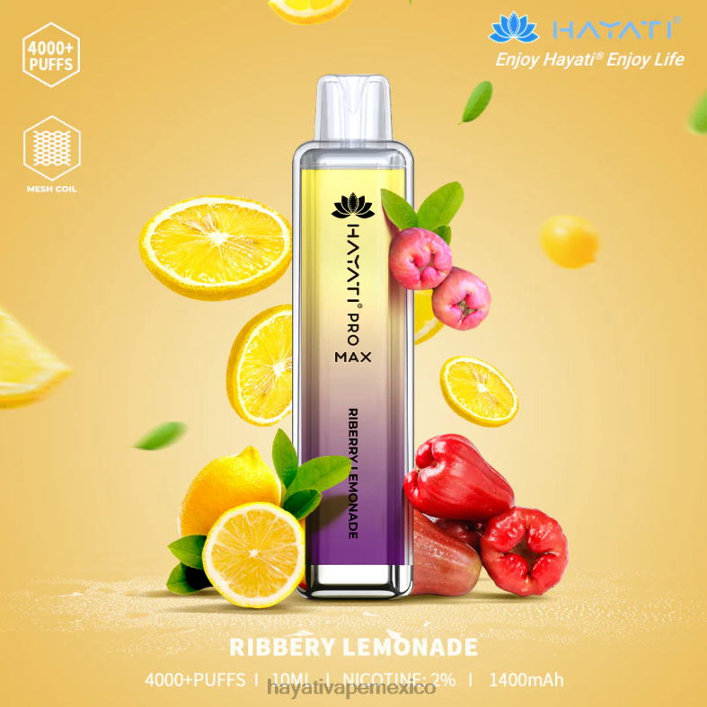 Hayati Pro Max desechable limonada de riberas BP44H117 Hayati Vape Review