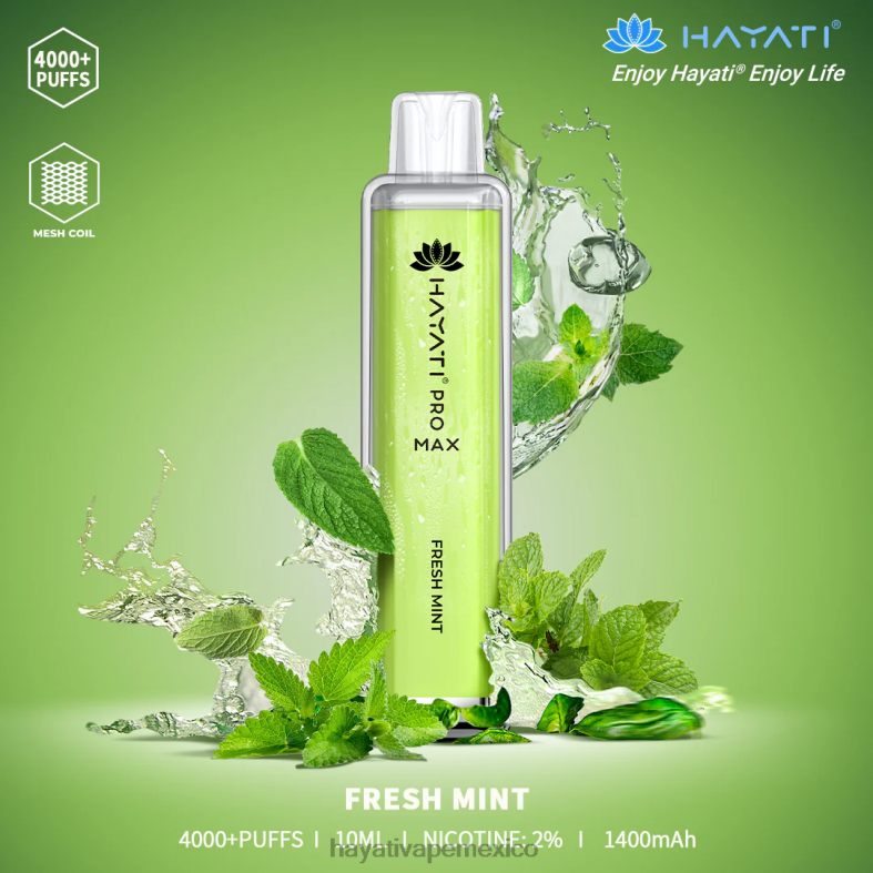 Hayati Pro Max desechable menta fresca BP44H104 Hayati Vape Flavours