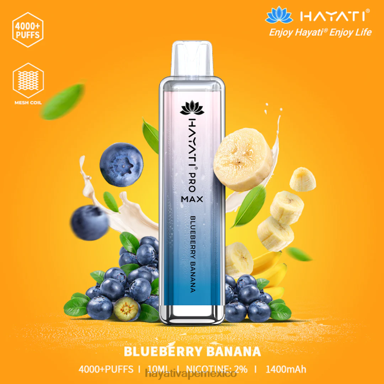 Hayati Pro Max desechable plátano arándano BP44H138 Hayati Vapes Wholesale