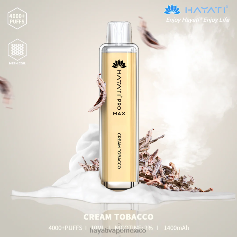 Hayati Pro Max desechable tabaco crema BP44H136 Hayati Vape Near Me