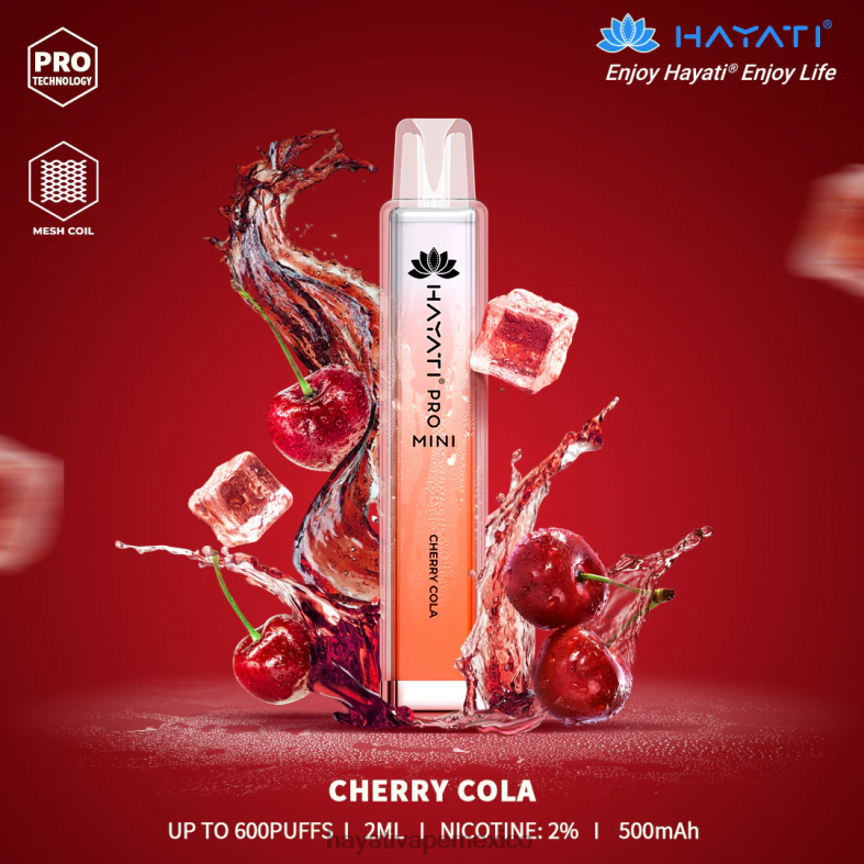 Hayati Pro Mini desechable cola de cereza BP44H7 Hayati Vape Review