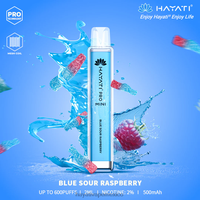 Hayati Pro Mini desechable frambuesa agria azul BP44H4 Hayati Vape Flavours