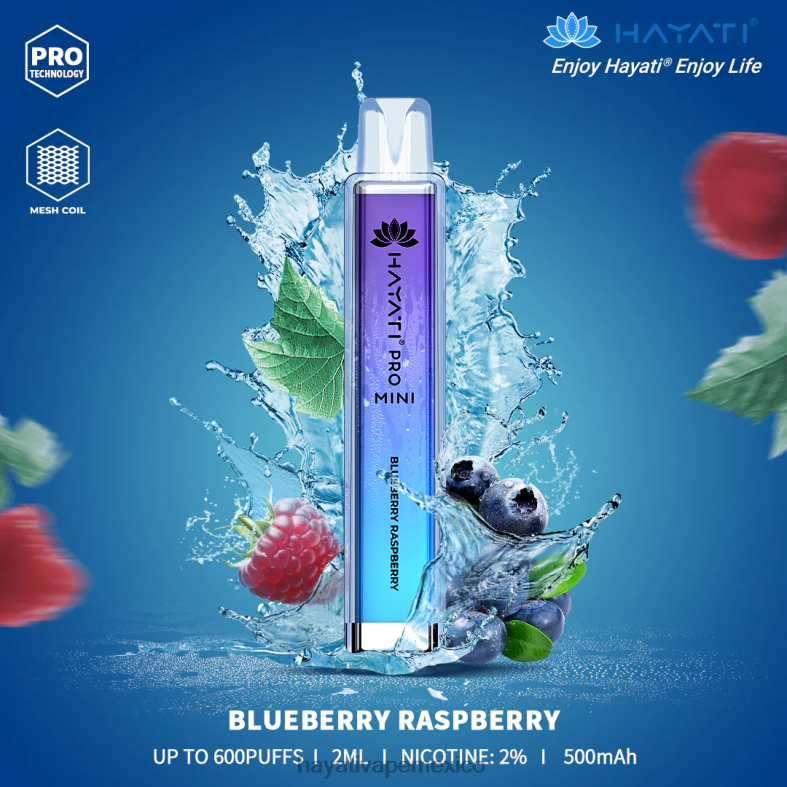 Hayati Pro Mini desechable frambuesa arándano BP44H6 Hayati Vape Near Me