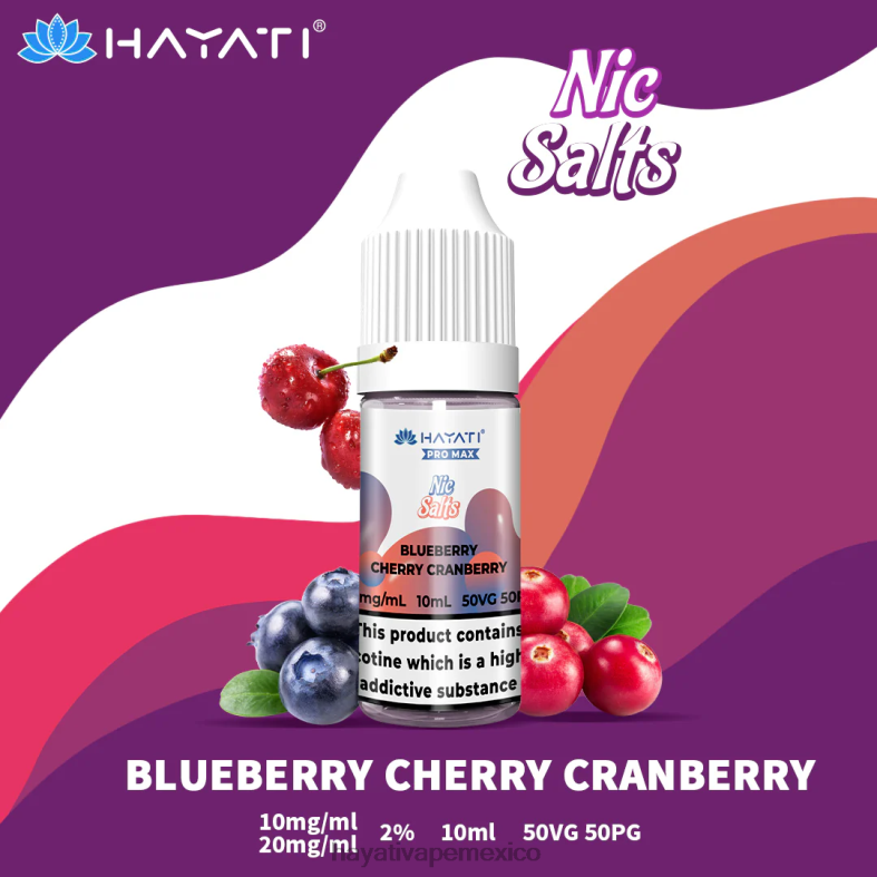 Hayati Pro Max sales de nic arándano cereza arándano BP44H234 Hayati Vape Flavours