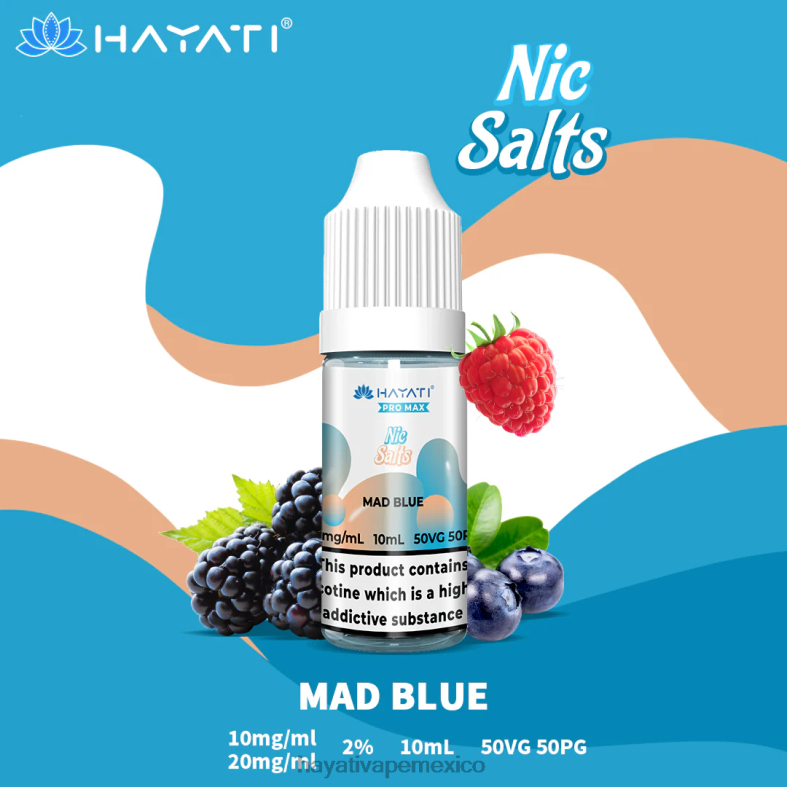 Hayati Pro Max sales de nic azul loco BP44H243 Hayati Vape Mexico