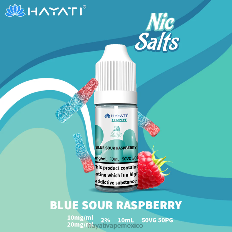 Hayati Pro Max sales de nic frambuesa agria azul BP44H233 Hayati Vape Mexico