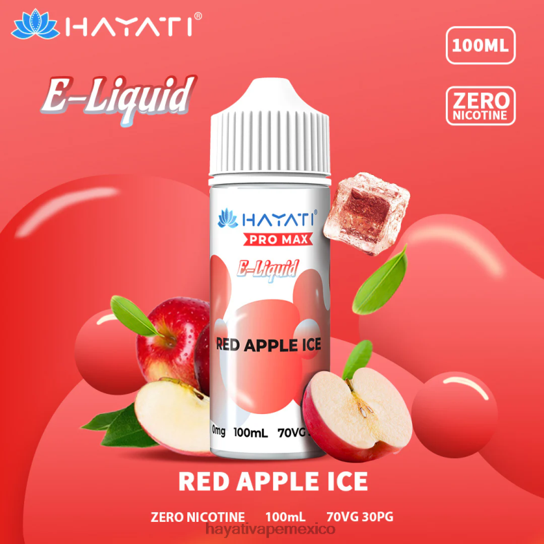 Hayati Pro Max sales de nic hielo de manzana roja BP44H257 Hayati Vape Review