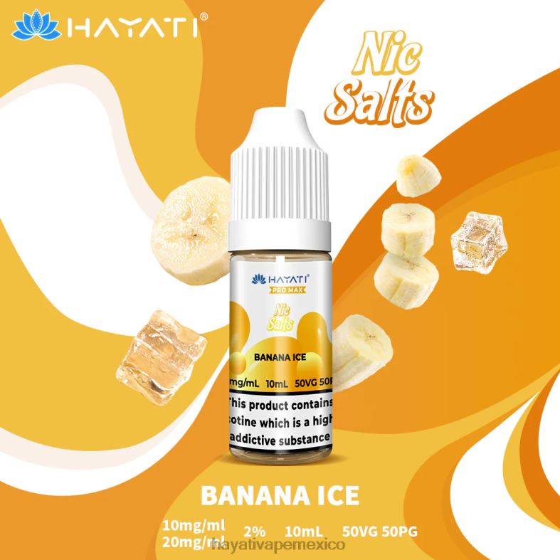Hayati Pro Max sales de nic hielo de plátano BP44H230 Hayati Flavour List