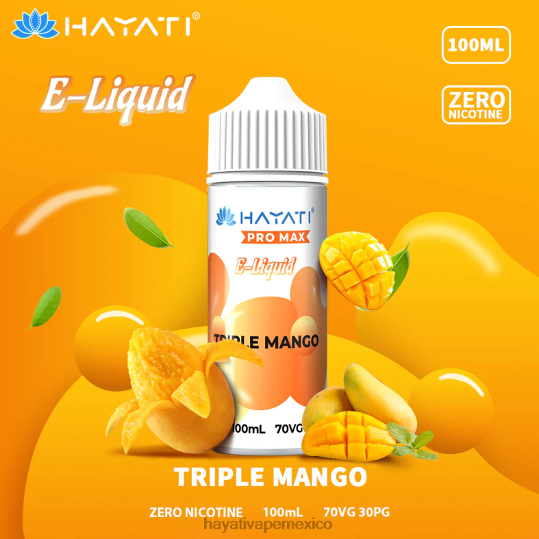 Hayati Pro Max sales de nic mango triple BP44H258 Hayati Vapes Wholesale