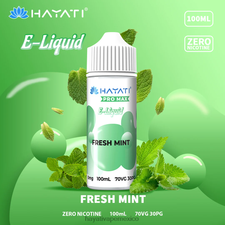 Hayati Pro Max sales de nic menta fresca BP44H255 Hayati Vape Liquid