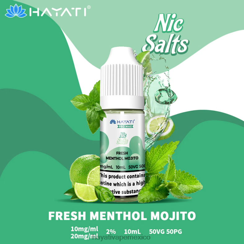Hayati Pro Max sales de nic mojito mentolado fresco BP44H239 Hayati Vape Shop
