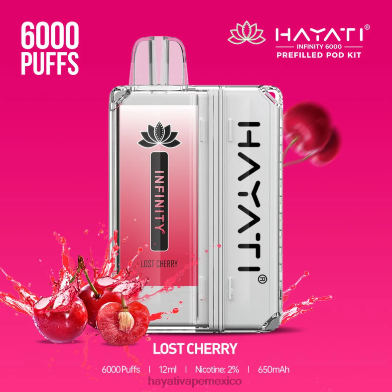 Hayati Infinity 6000 kits de cápsulas cereza perdida BP44H154 Hayati Vape Flavours