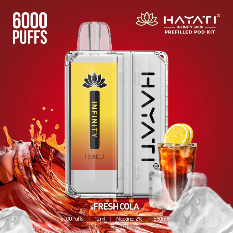 Hayati Infinity 6000 kits de cápsulas refresco de cola BP44H149 Hayati Vape Shop