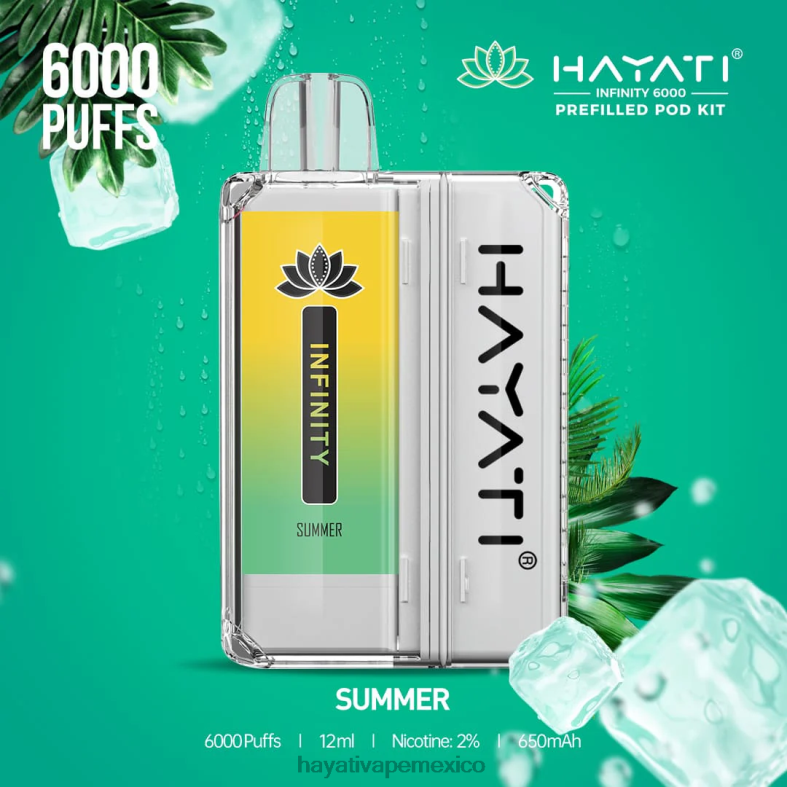 Hayati Infinity 6000 kits de cápsulas verano BP44H162 Hayati Mexico City