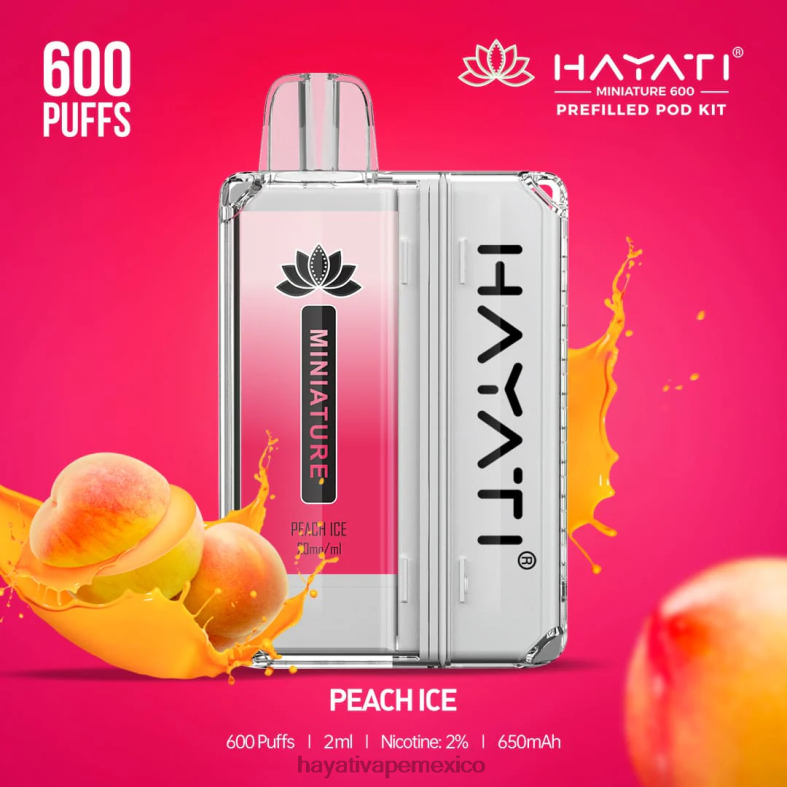 Hayati Miniature kits de 600 cápsulas hielo de durazno BP44H41 Hayati Mexico