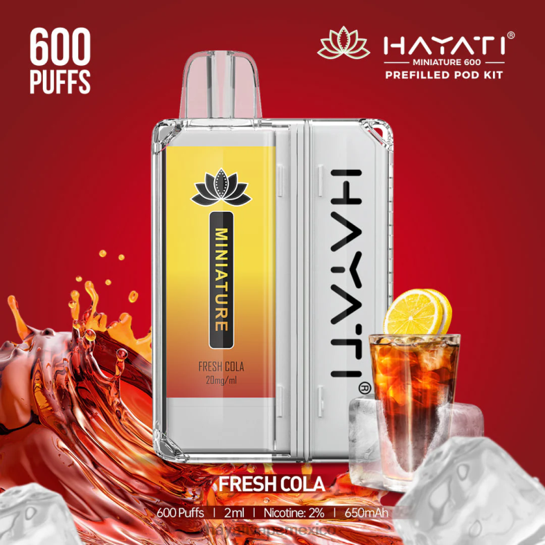 Hayati Miniature kits de 600 cápsulas refresco de cola BP44H35 Hayati Vape Liquid
