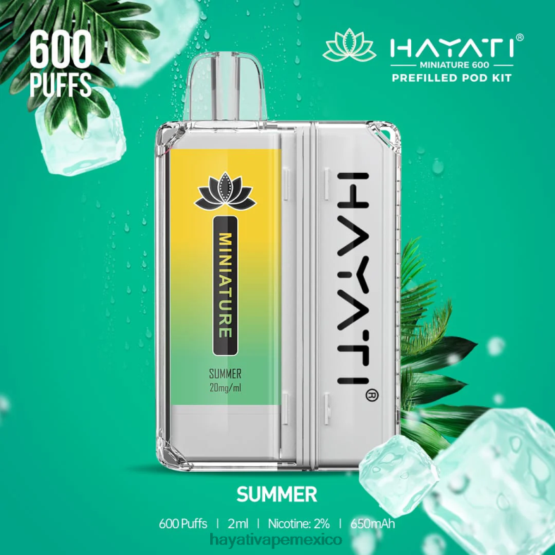 Hayati Miniature kits de 600 cápsulas verano BP44H48 Hayati Vapes Wholesale