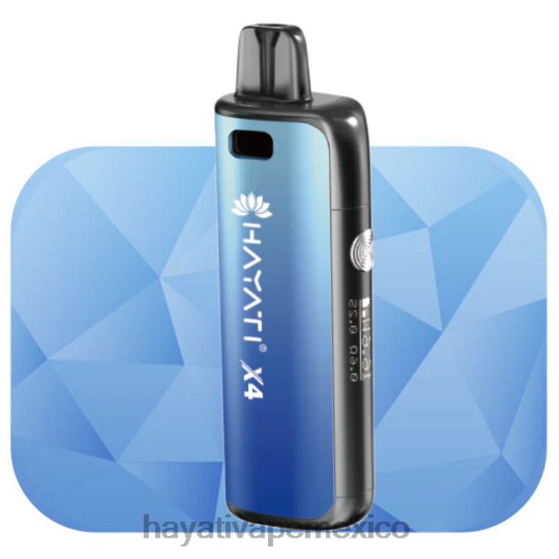 Hayati X4 sistema de cápsulas recargables azul torrencial BP44H63 Hayati Vape Mexico